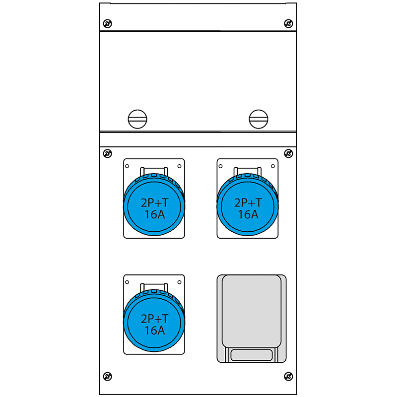SCAME PARRE SPA - SCA630.4506-1484 QUADRO DISTR. PORTATILE BLOCK4