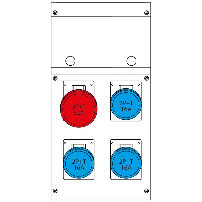 SCAME PARRE SPA - SCA630.4506-713 QUADRO DISTR. PORTATILE BLOCK4
