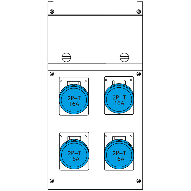 SCAME PARRE SPA - SCA630.4606-012 QUADRO BLOCK4 CON CAVALLETTO IP66