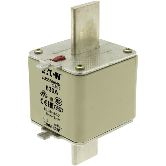 EATON - EAO630NHG3B 630NHG3B NH3, GG-GL, 630A, 500VAC, PLACC