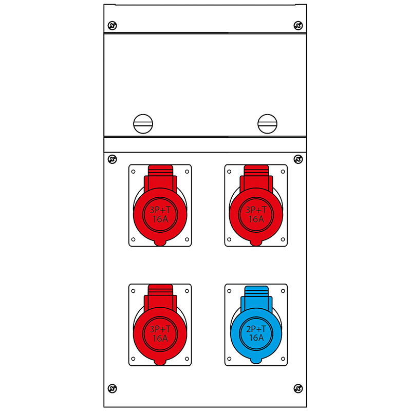 SCAME PARRE SPA - SCA630.4006-007 QUADRO DISTR. PORTATILE BLOCK4