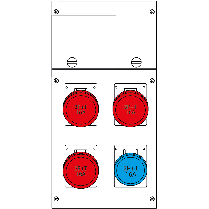 SCAME PARRE SPA - SCA632.4506-007 QUADRO DISTR. DA PARETE BLOCK4