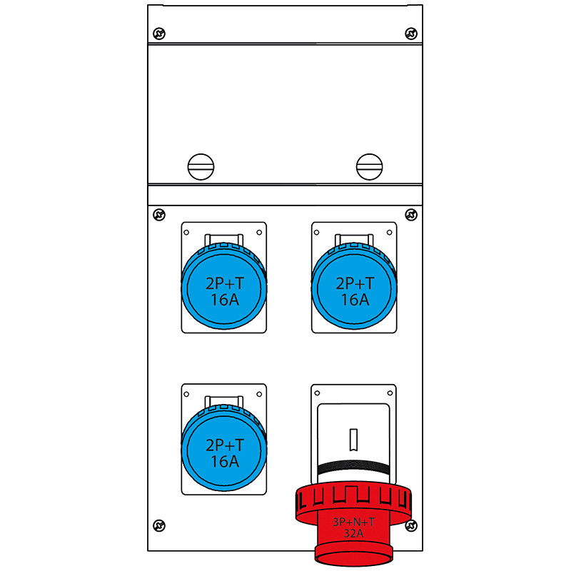 SCAME PARRE SPA - SCA632.4500-1458 QUADRO DISTR. DA PARETE BLOCK4