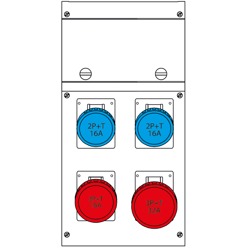 SCAME PARRE SPA - SCA632.4500-326 QUADRO DISTR. DA PARETE BLOCK4