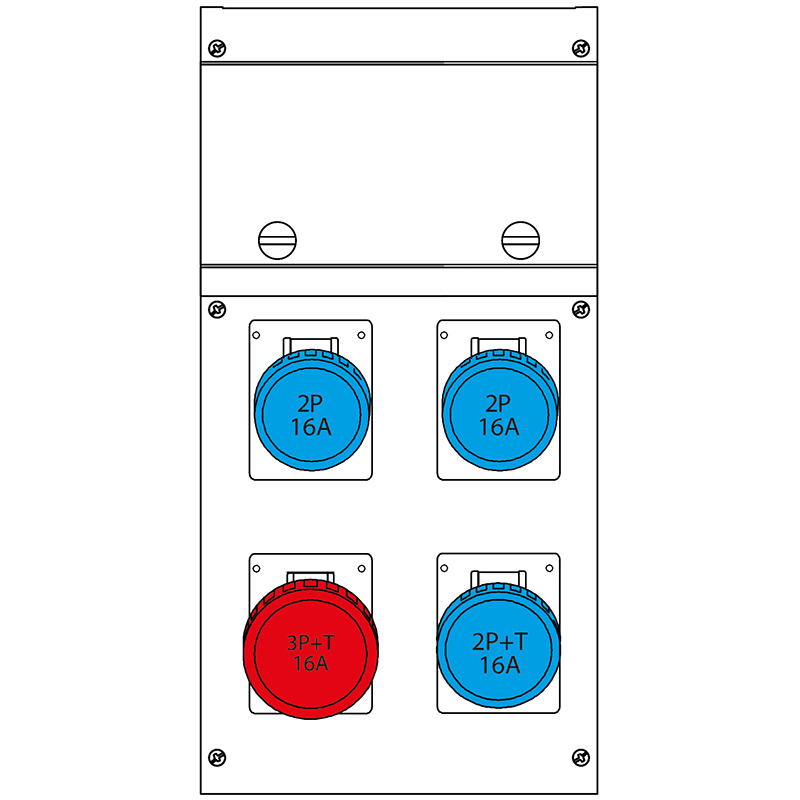 SCAME PARRE SPA - SCA632.4509-017 QUADRO DISTR.PARET.BLOCK4 IP66