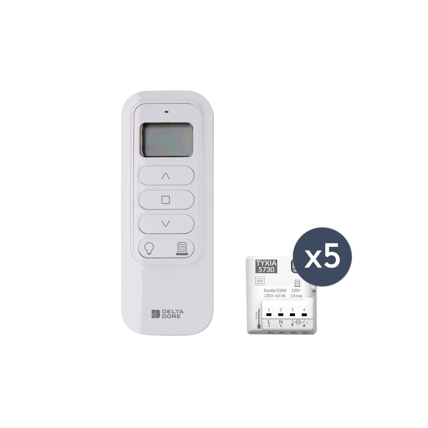 DELTA DORE SRL - DDR6351416 PACK TYXIA 546 5 TAPPARELLE + TELECOMAND