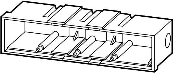 EATON - EAO216549 M22-H2 CASSETTE INCASSO 2 FORI, GRIGIO