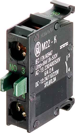 EATON - EAO216377 M22-K10-GVP CONTATTO NA VITE, FRONT