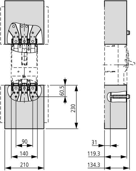EATON - EAO119858 NZM3-XKSAV CALOTTA PER PIASTRE ALLARGATE