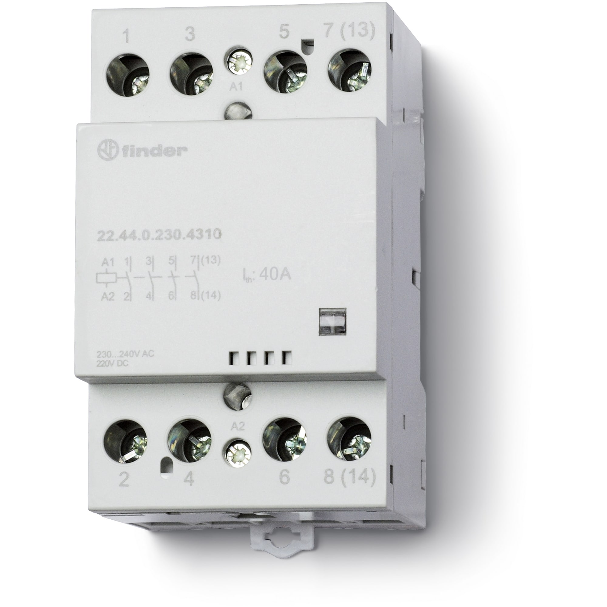 FINDER SPA - FIN224401204717 CONTATTORE 40A 4 CONTATTI 52MM