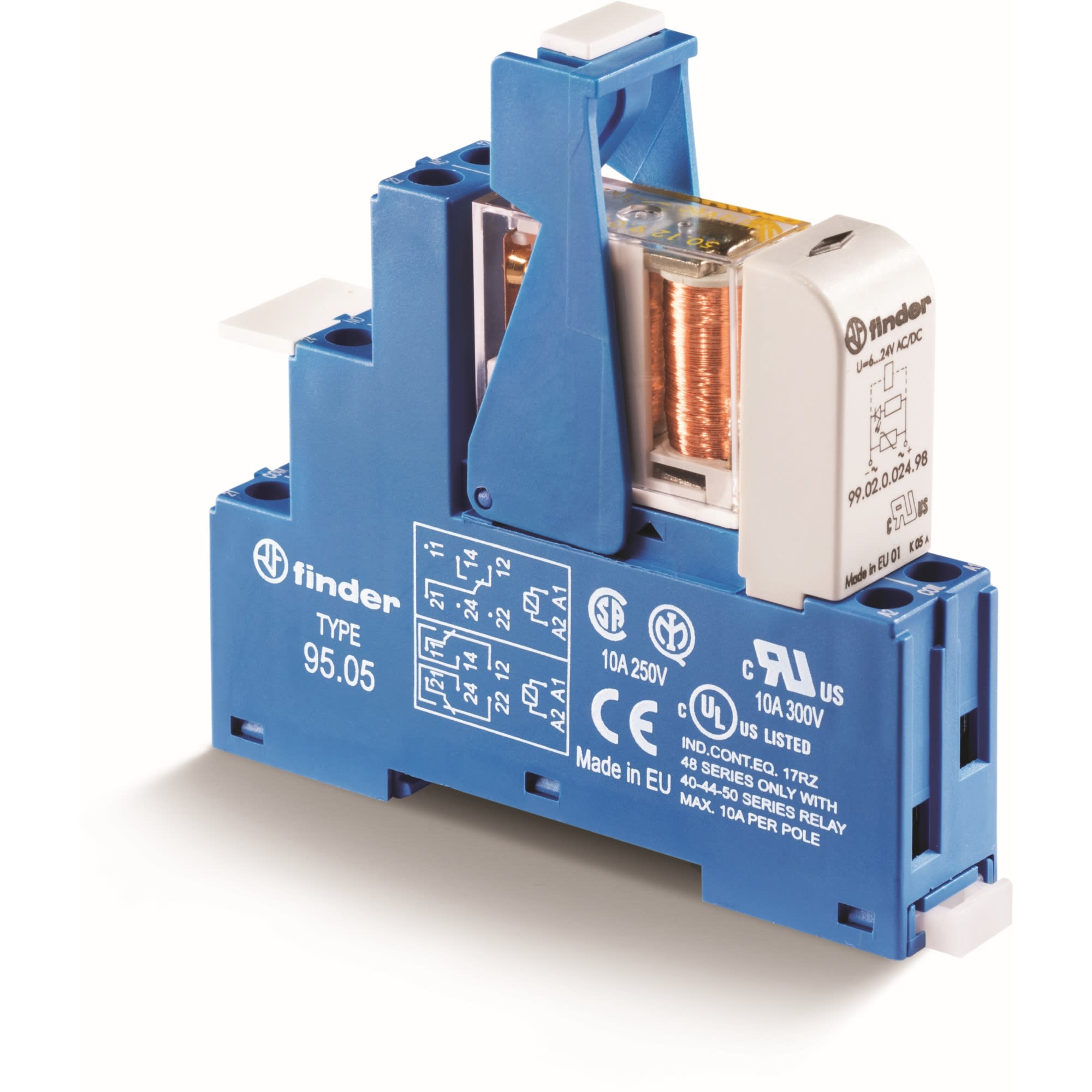 FINDER SPA - FIN483290245060SPA INTERFACCIA MODULARE A RELÈ 2 CONTATTI