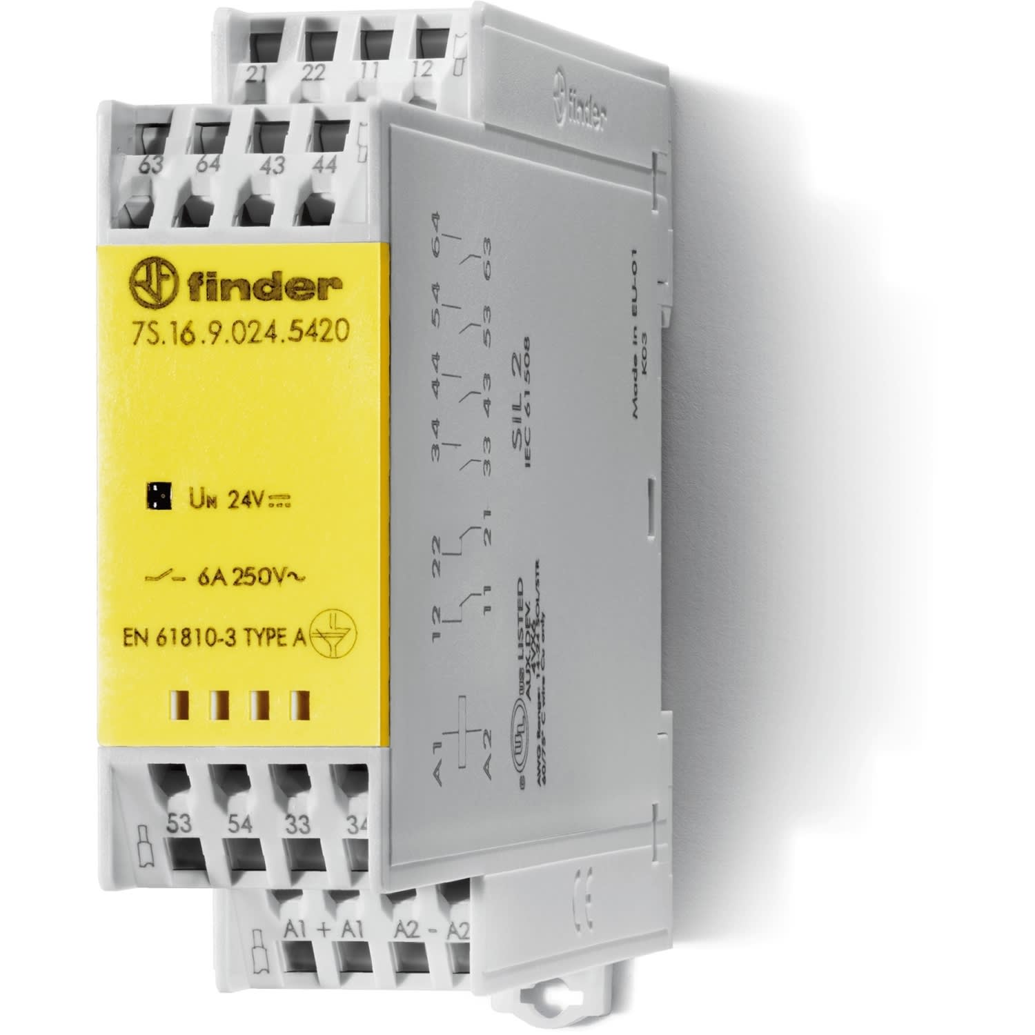 FINDER SPA - FIN7S1681205420 RELÈ MODULARE CON CONTATTI GUIDATI