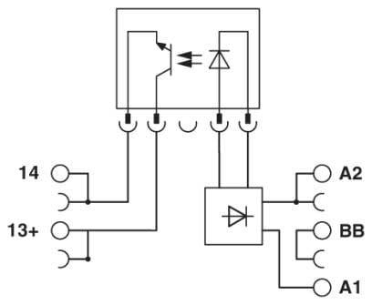 PHOENIX CONTACT - PHC2908172 PLC-OPT-24DC/V8C/SEN MODULO RELE