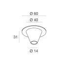 LINEA LIGHT (ILED) - ILD64673 TOUR KIT SOSP.X DRIVER REM.BRONZO