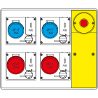 SCAME PARRE SPA - SCA656.5824-008 MBOX2 CON SPINA+EMERGENZA PR.C/FUSIBILI