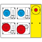 SCAME PARRE SPA - SCA656.5924-610 MBOX2 MORSETT.+EMERGENZA PR. C/FUSIBILI