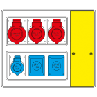 SCAME PARRE SPA - SCA656.7026-739 MBOX2 CON MORSETTIERA PRESE S/FUSIBILI