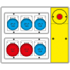 SCAME PARRE SPA - SCA656.7826-640 MBOX2 CON SPINA+EMERGENZA PR.S/FUSIBILI