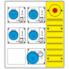 SCAME PARRE SPA - SCA657.6935-065 MBOX3 MORSETT.+EMERGENZA PR. C/FUSIBILI