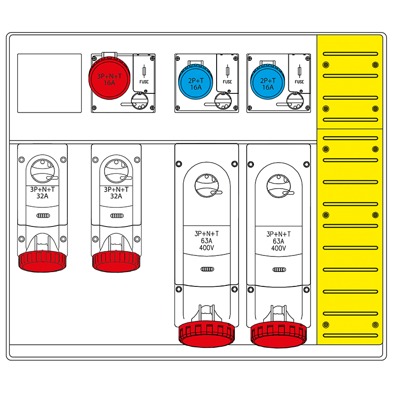 SCAME PARRE SPA - SCA658.6057-105 QUADRO DI DISTRIBUZIONE ASC