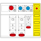 SCAME PARRE SPA - SCA658.6956-058 MBOX5 MORSETTIERA+EMERGENZA PRESE C/FUS.