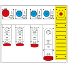 SCAME PARRE SPA - SCA658.6858-068 MBOX5 CON SPINA+EMERGENZA PRESE C/FUS.