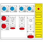 SCAME PARRE SPA - SCA658.6959-041 MBOX5 MORSETTIERA+EMERGENZA PRESE C/FUS.