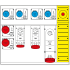 SCAME PARRE SPA - SCA658.6959-043 MBOX5 MORSETTIERA+EMERGENZA PRESE C/FUS.