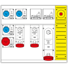 SCAME PARRE SPA - SCA658.6959-1096 MBOX5 MORSETTIERA+EMERGENZA PRESE C/FUS.