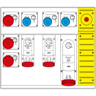 SCAME PARRE SPA - SCA658.8959-229 MBOX5 MORSETTIERA+EMERGENZA PRESE S/FUS.