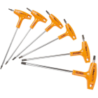 BM SPA - BMM000970791 Serie di chiavi maschio piegate con impugnatura per viti con impronta Torx® cromate