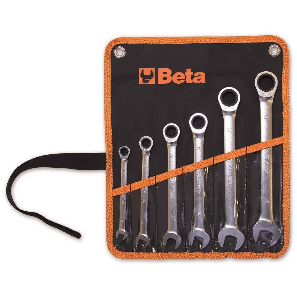 BM SPA - BMM001410066 Serie di 6 chiavi combinate a cricchetto diritte (art. 141) in busta