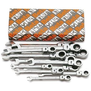 BM SPA - BMM001420263 Serie di 13 chiavi combinate a cricchetto snodate (art. 142SN)