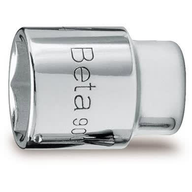 BM SPA - BMM009000040 Chiavi a bussola con attacco quadro femmina 1/4" bocca esagonale, cromate