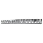 BM SPA - BMM009100030 Serie di chiavi a bussola con attacco quadro femmina 3/8" bocca esagonale, cromate