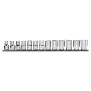 BM SPA - BMM009200040 Serie di 13 chiavi a bussola a mano bocca esagonale (art. 920A) su supporto