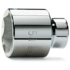 BM SPA - BMM009280019 Chiavi a bussola con attacco quadro femmina 3/4" bocca esagonale, cromate