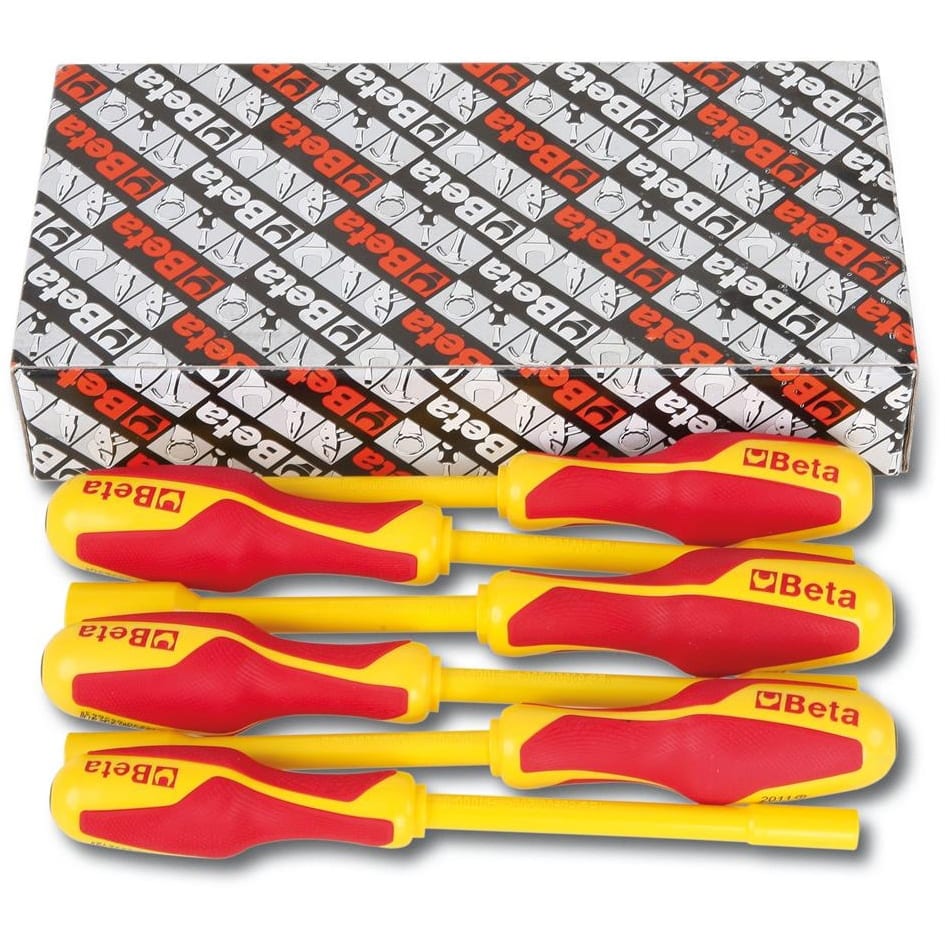 BM SPA - BMM009430250 Serie di 6 chiavi a bussola esagonale con impugnatura (art. 943MQ)