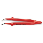 BM SPA - BMM009930040 Pinzetta a molla a punte curve arrotondate, zigrinate