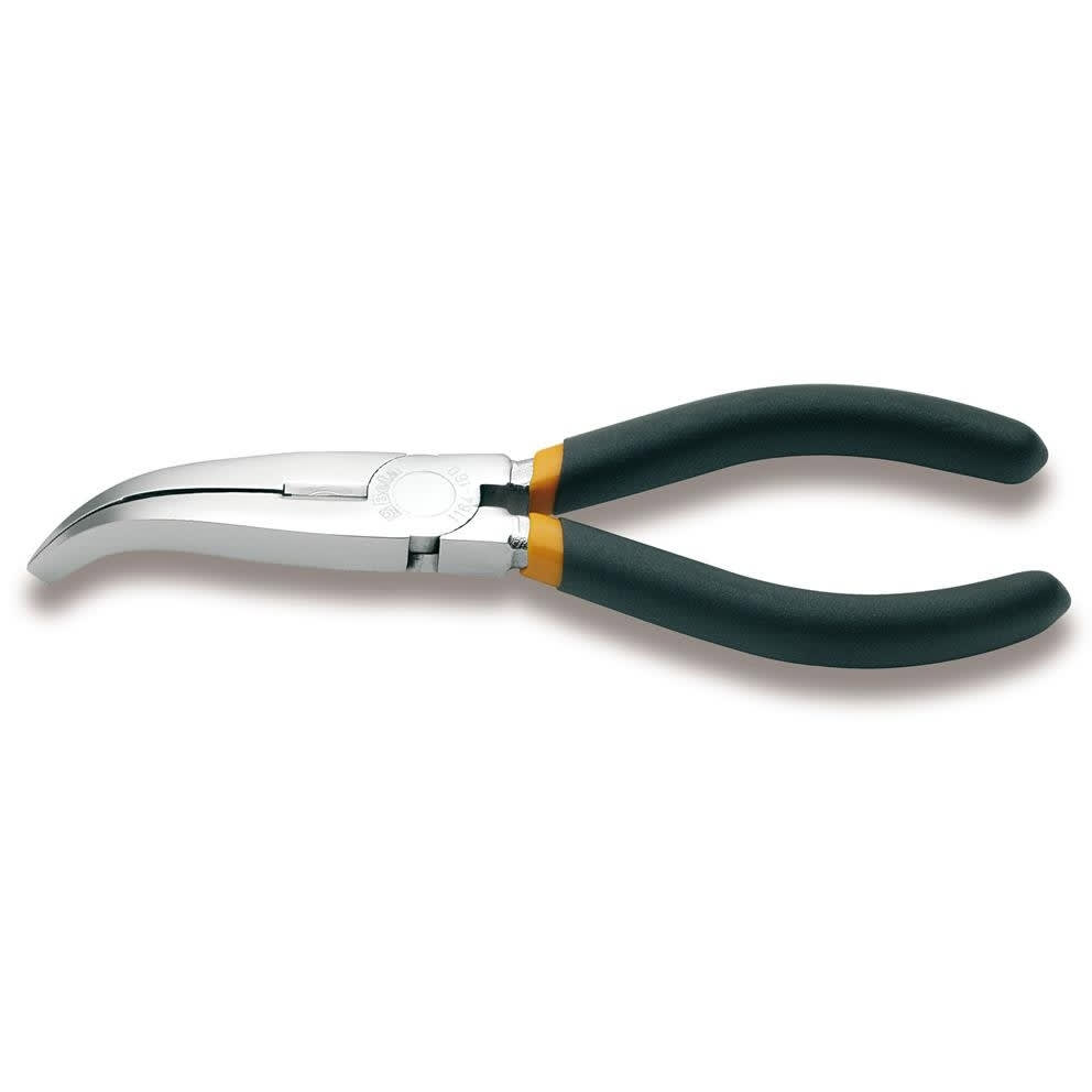 BM SPA - BMM011640006 Pinze a becchi piatti lunghissimi piegati zigrinati manici ricoperti con 2 strati di PVC antiscivolo