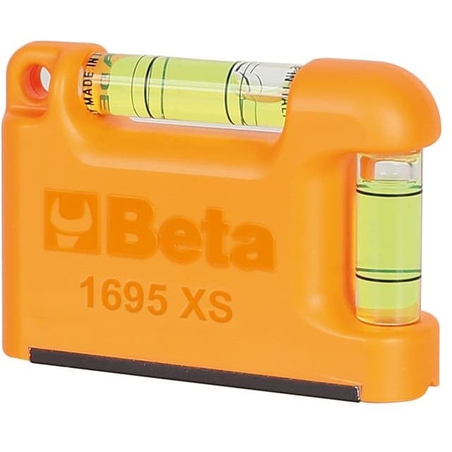 BM SPA - BMM016950250 Livella tascabile con base a "V" magnetica in alluminio profilato 2 fiale infrangibili precisione 1mm/m