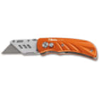 BM SPA - BMM017770030 Cutter a serramanico con lama trapezoidale impugnatura in alluminio fornito con 5 lame di ricambio
