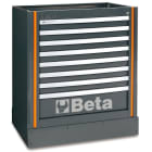 BM SPA - BMM055000207 Modulo fisso con 8 cassetti per arredo officina
