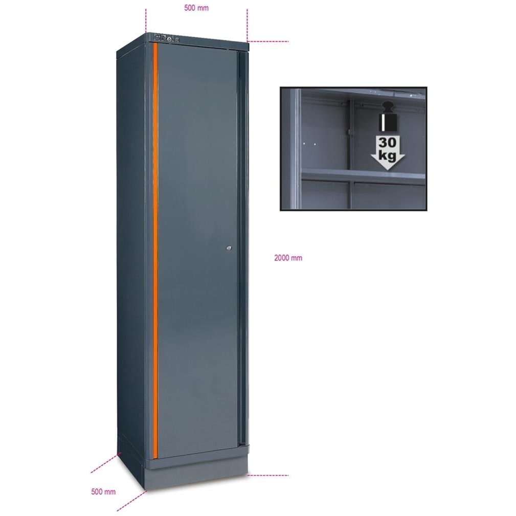 BM SPA - BMM055000411 Armadio in lamiera a un\'anta per arredo officina RSC55