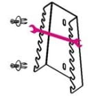 BM SPA - BMM088880420 Supporti per 8 chiavi a forchetta, in lamiera