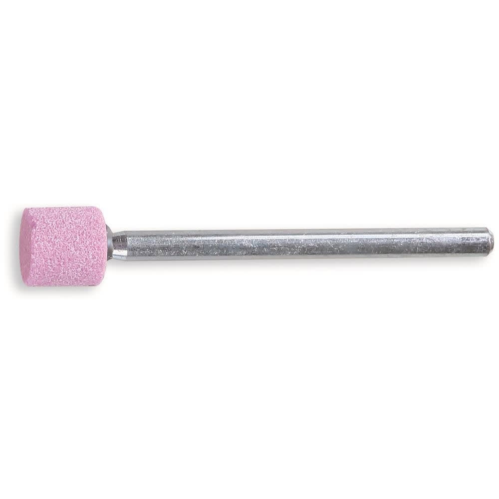 BM SPA - BMM111020008 Mole abrasive con gambo, granuli abrasivi di corindone rosa con legante ceramico, forma cilindrica