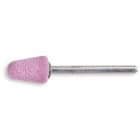BM SPA - BMM111100010 Mole abrasive con gambo, granuli abrasivi di corindone rosa con legante ceramico, forma conica arrotondata