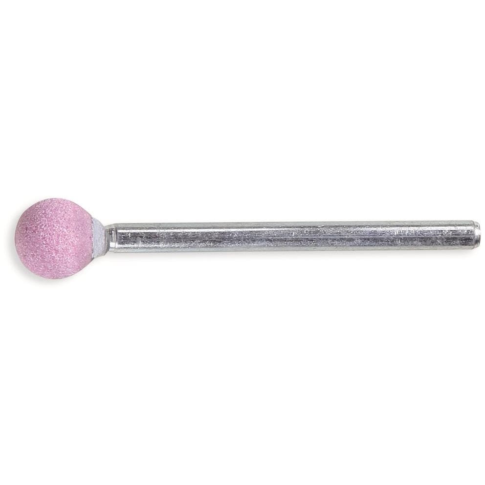 BM SPA - BMM111320010 Mole abrasive con gambo, granuli abrasivi di corindone rosa con legante ceramico, forma sferica