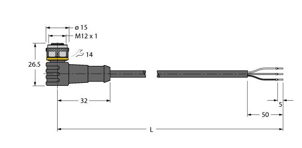 TURCK BANNER SRL - TUK6628404 WKC4T-8/TXL