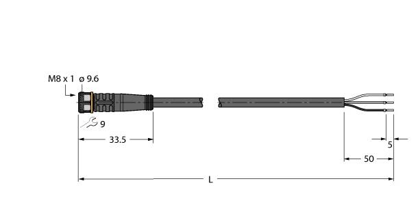 TURCK BANNER SRL - TUK6625550 PKG3M-2/TXL